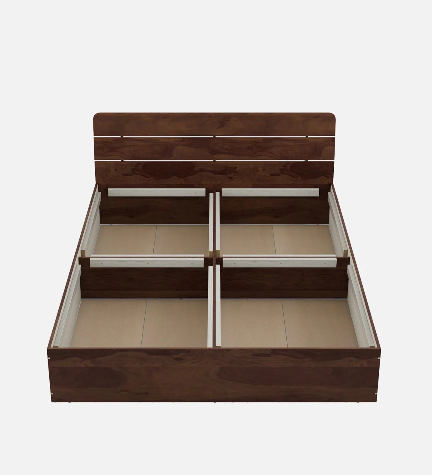 King Bed In Sheesham Finish With Box Storage