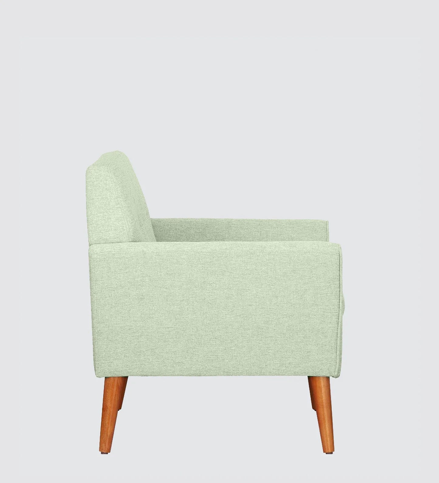 Fabric Lounge Chair in Light Green Colour