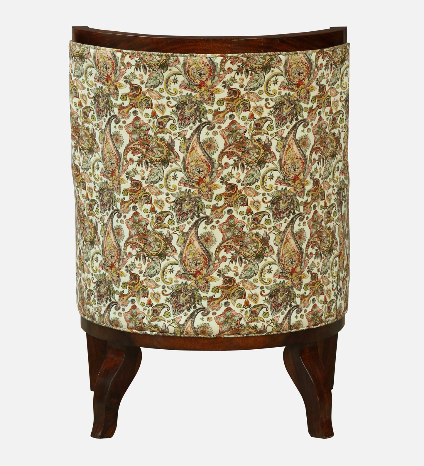 Sheesham Wood Accent Chair In Walnut Finish