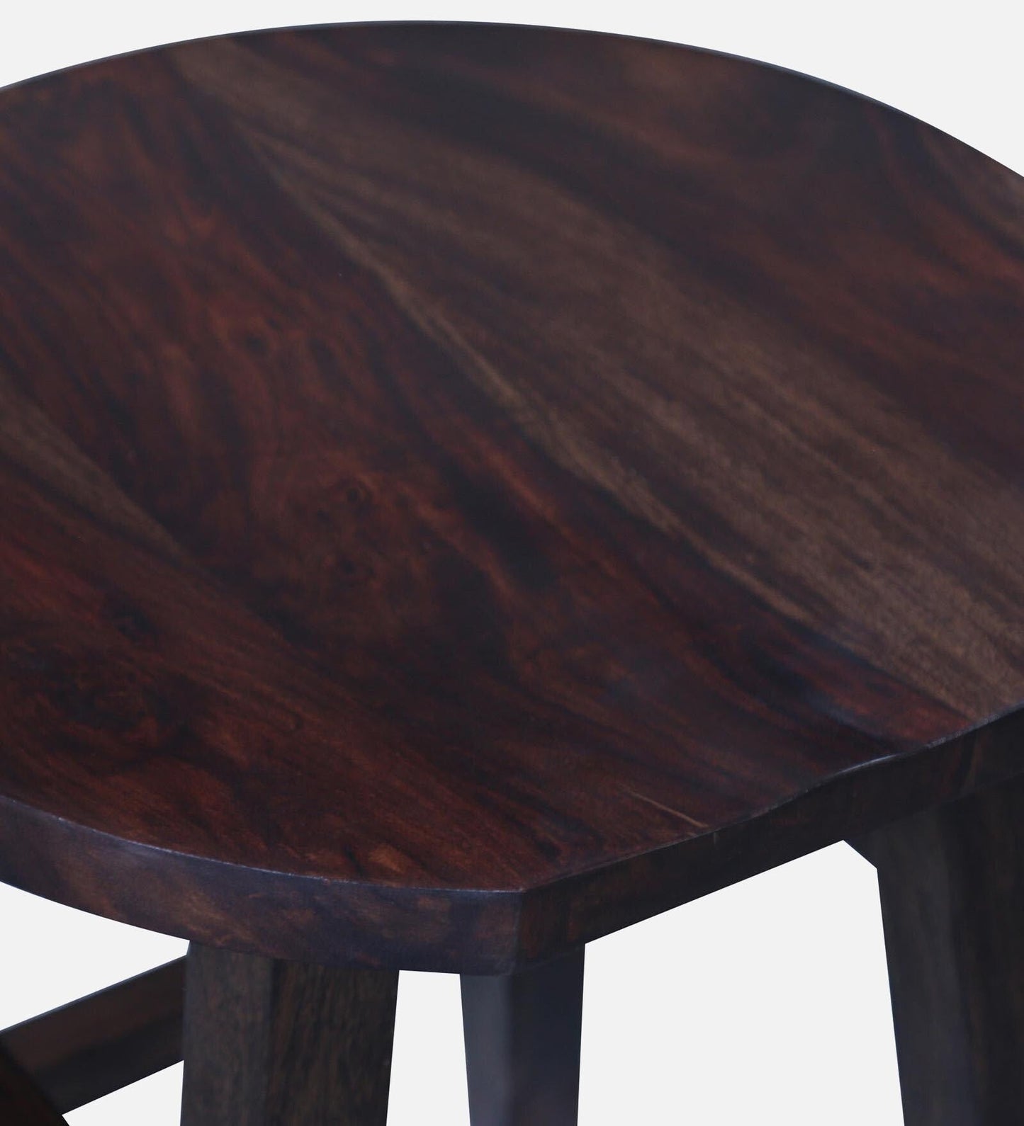 Sheesham Wood Seating Stool In Warm Chestnut Finish