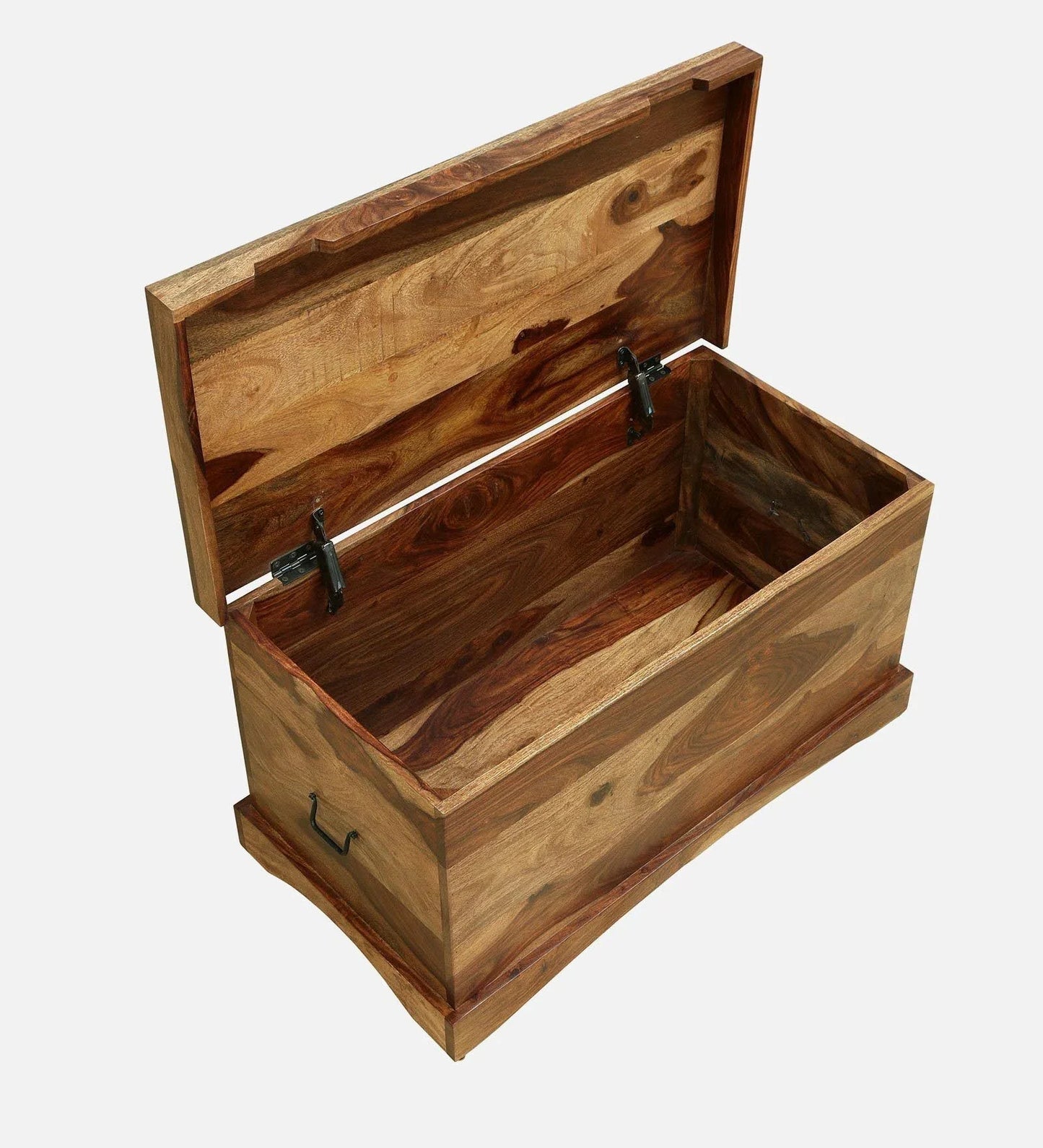 Sheesham Wood Trunk in Scratch Resistant Rustic Teak Finish