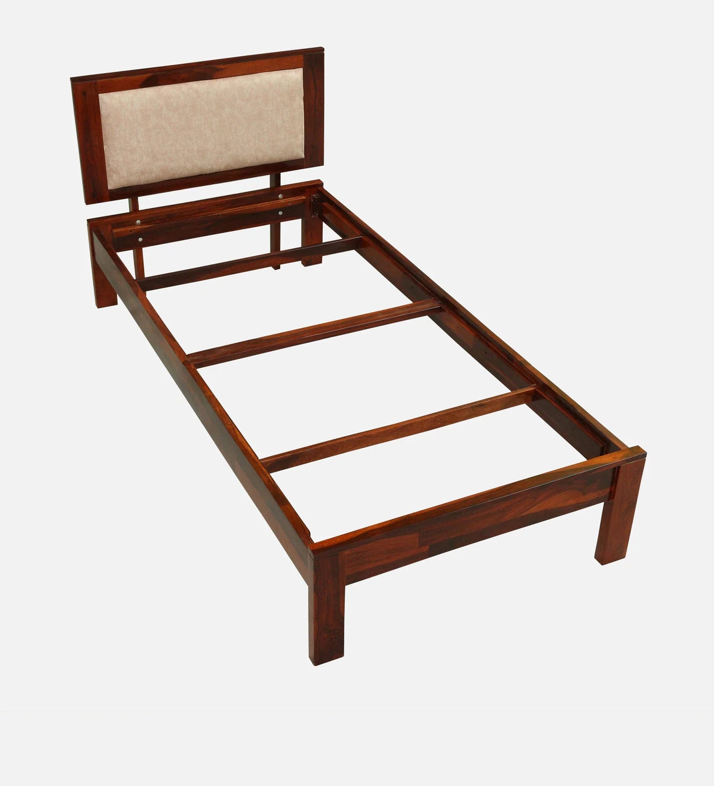 Sheesham Wood Single Bed In Honey Oak Finish